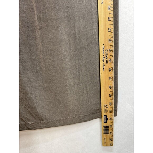 Chico Travelers Maxi Dress Size 2/Large Taupe Sleeveless Slinky Stretch Scoop - Picture 5 of 7
